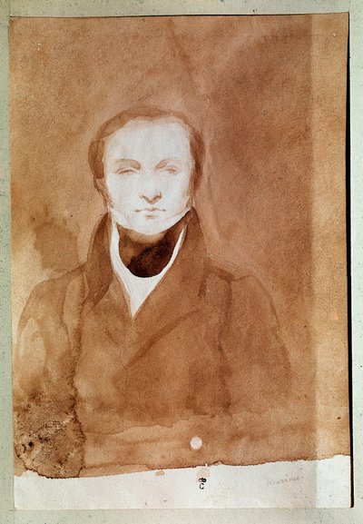 Portrait of Prosper Merimee by Charles Emile Callande de Champmartin by Charles Emile Callande de Champmartin