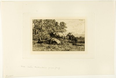 Dutch Cows by Charles Emile Jacque