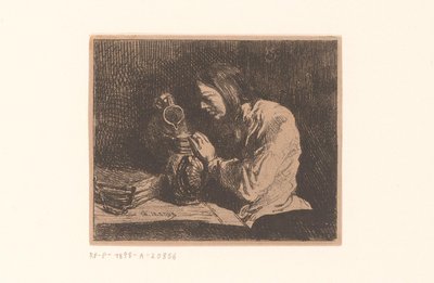 Young Man with Pitcher by Charles Emile Jacque
