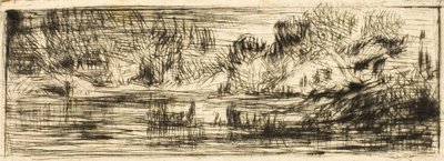 Landscape by Charles Emile Jacque