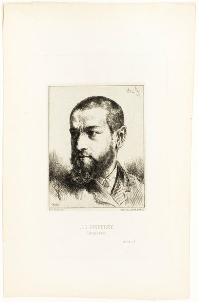 Portrait of J.J. Guiffrey by Charles Emile Jacque