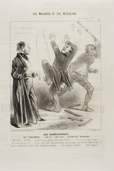 The Homeopaths: Second Treatment (plate 5) by Charles Emile Jacque