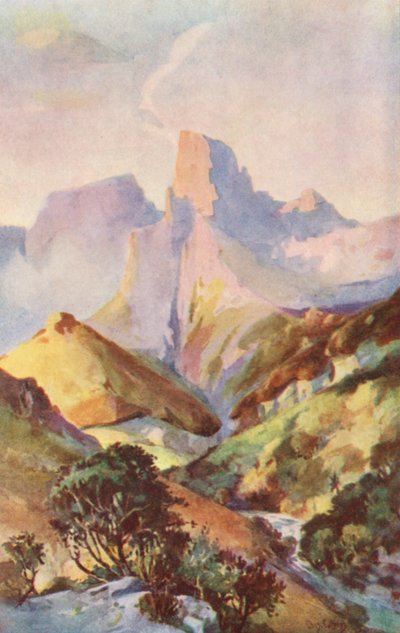 The Sentinel, a Majestic Peak of the Drakensberg by Charles Ernest Peers