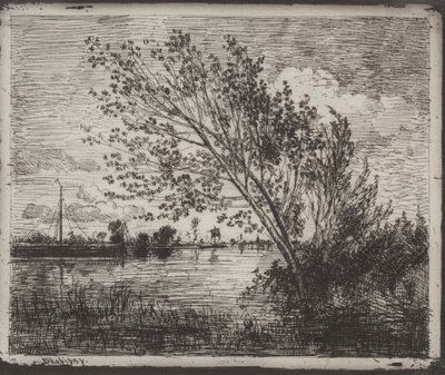 A Cluster of Alders by Charles Francois Daubigny