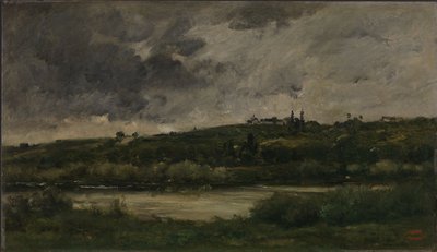 River Landscape by Charles Francois Daubigny