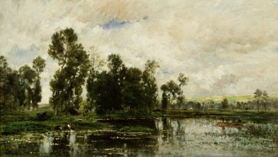 The Edge of the Pond by Charles Francois Daubigny