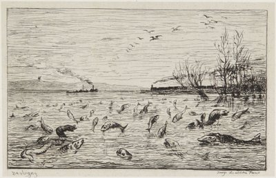 The Fish Rejoice in the Departure of the Cabin Boy by Charles Francois Daubigny