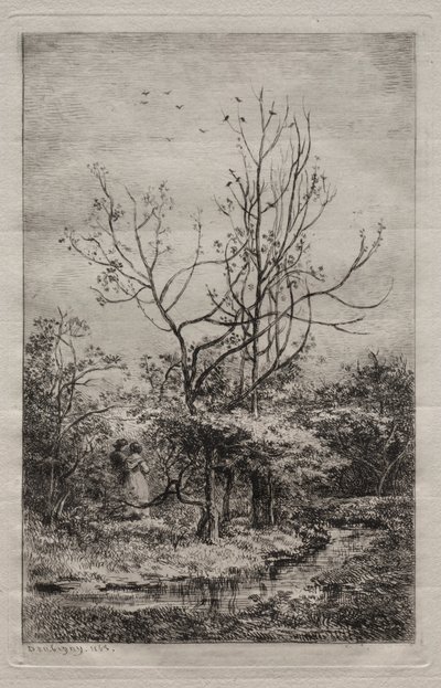 The Orchard by Charles Francois Daubigny