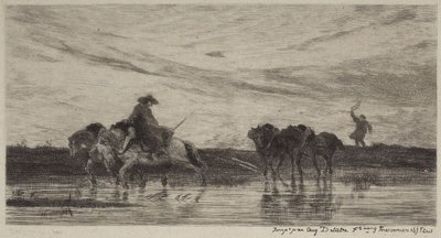 The Work Horses by Charles Francois Daubigny