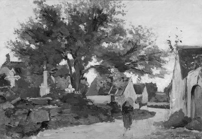 Village in Brittany by Charles Francois Daubigny