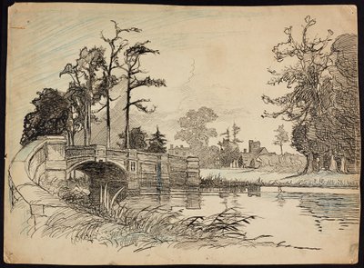 Cranford Park Bridge, Hillingdon, Greater London by Charles George Harper