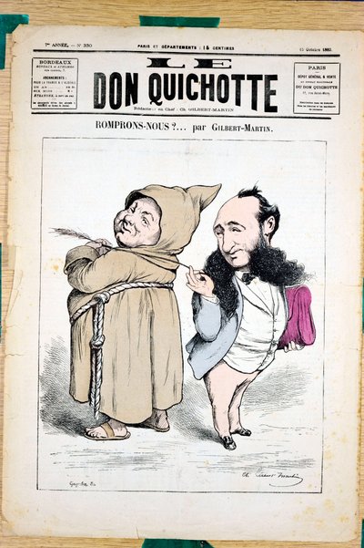 Cover of Le Don Quixote, number 330, Satirical in Colors by Charles Gilbert Martin