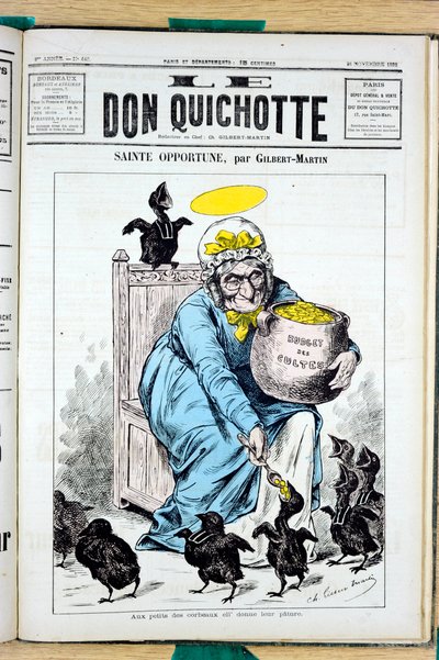 Cover of Le Don Quixote, number 440, Satirical in Colors by Charles Gilbert Martin