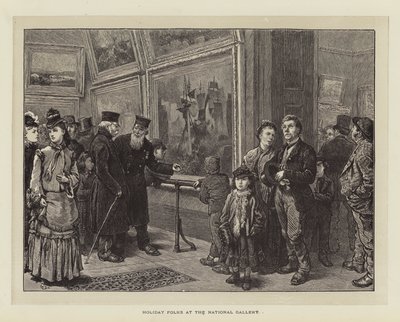 Holiday Folks at the National Gallery by Charles Green