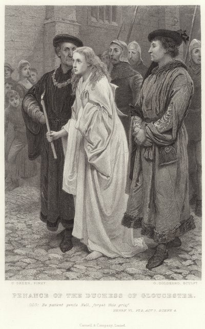 Penance of the Duchess of Gloucester, Henry VI, Pt 2, Act 2, Scene 4 by Charles Green