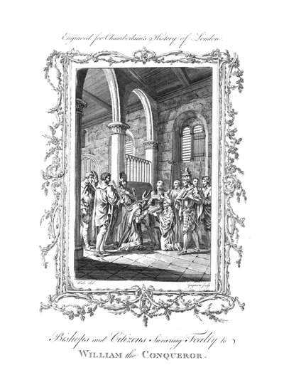 Bishops and Citizens Swearing Fealty to William the Conqueror by Charles Grignion