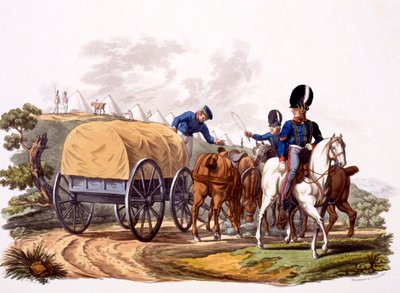 Uniform of Royal Artillery Drivers (with wagon and camp), from 