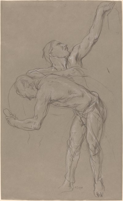 Two Male Figures: Study for 
