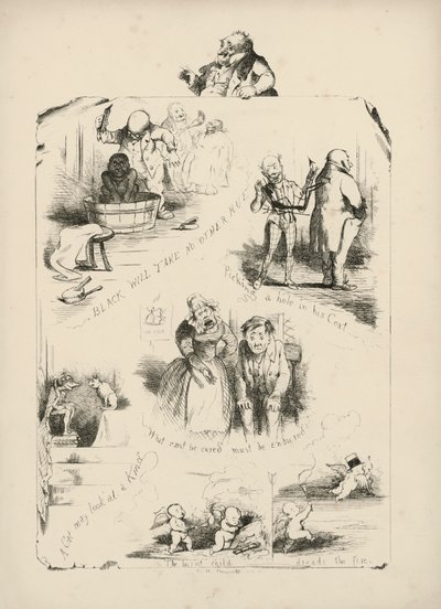 Page from Proverbs with Pictures by Charles H Bennett by Charles Henry (after) Bennett