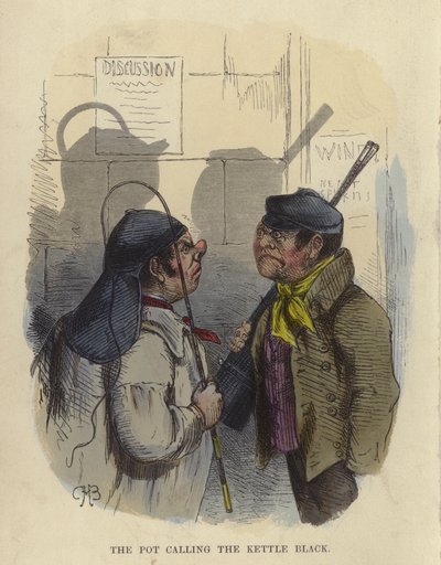 The Pot Calling The Kettle Black by Charles Henry Bennett