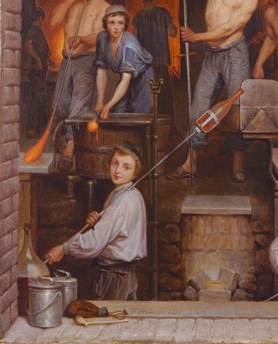 Interior of a Furnace (detail) by Charles Housez