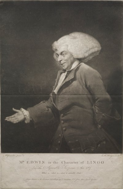 Mr. Edwin in the Character of Lingo by Charles Howard Hodges