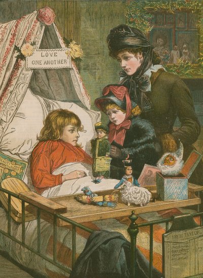Christmas Comes but Once a Year: A Scene at the Evelina Hospital by Charles J. Staniland