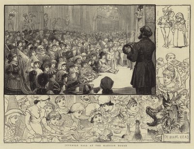 Juvenile Ball at the Mansion House by Charles J. Staniland