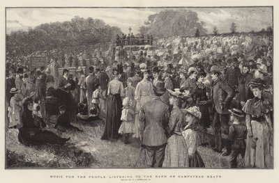Music for the People Listening to the Band on Hampstead Heath by Charles J. Staniland
