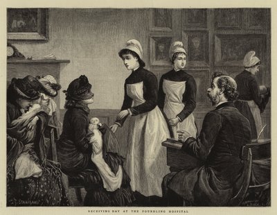 Receiving Day at the Foundling Hospital by Charles J. Staniland