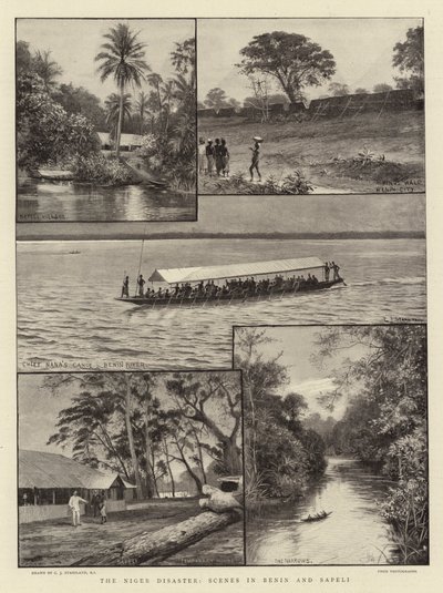 The Niger Disaster, Scenes in Benin and Sapeli by Charles J. Staniland