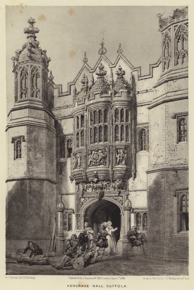 Hengrave Hall, Suffolk by Charles James Richardson