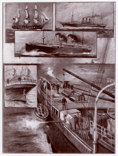 Armed Merchantmen by Charles John de (after) Lacy