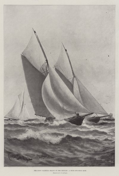 The First Yachting Season of the Century, a Neck-and-Neck Race by Charles John de Lacy