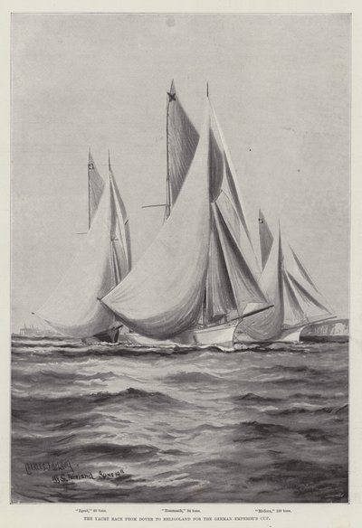 The Yacht Race from Dover to Heligoland for the German Emperor