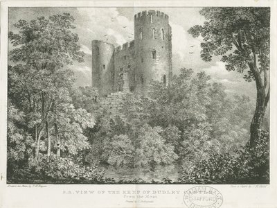 Dudley Castle - The Keep by Charles Joseph Hullmandel