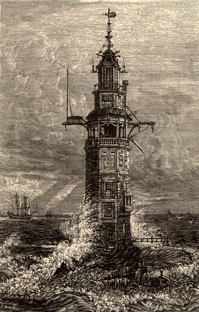 Second Eddystone Lighthouse by Charles Knight