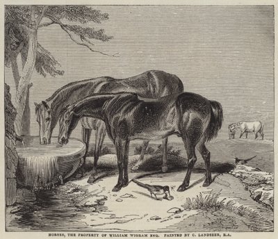 Horses, the Property of William Wigram, Esquire by Charles Landseer