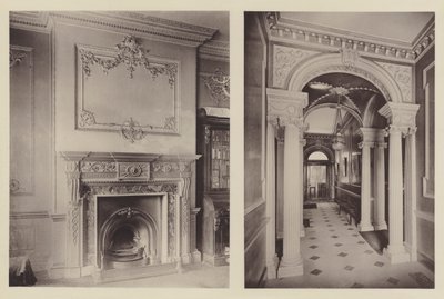 A House at Epsom, a Chimney Piece, the Corridor by Charles Latham