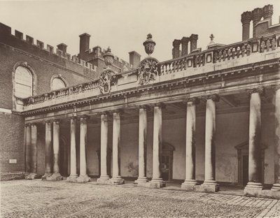 Hampton Court Palace, Colonnade to Kings Entrance by Charles Latham