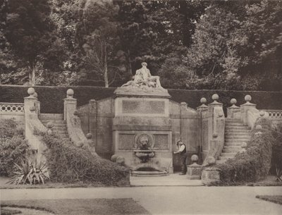 Mural Fountain in the Garden at Bowood, Wilts by Charles Latham