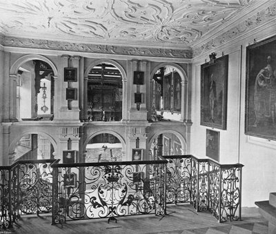 The Hall as seen from the Stairway by Charles Latham
