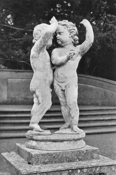 The Quarrel (Figures in Lead) by Charles Latham
