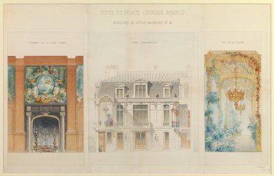 Project for the Hotel of Prince Georges Bibesco by Charles Le Coeur
