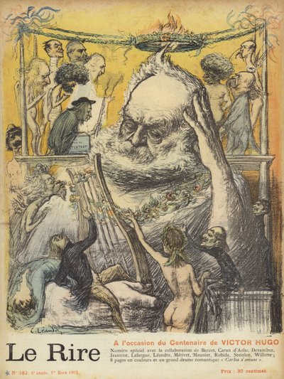 Centenary of the Birth of Victor Hugo, Illustration for Le Rire by Charles Leandre