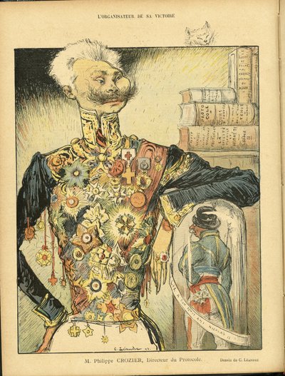 Illustration of Charles Leandre in Le Rire by Charles Leandre