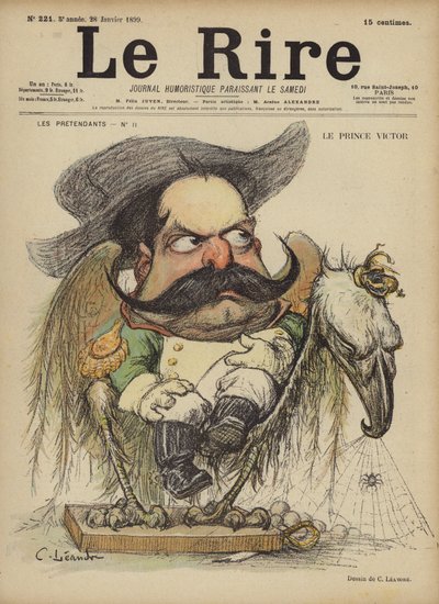 Le Prince Victor, Illustration for Le Rire by Charles Leandre