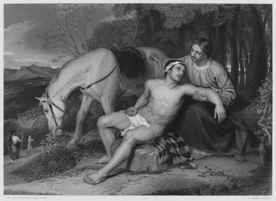The Good Samaritan, from the picture in the Royal Collection by Charles Lock (after) Eastlake