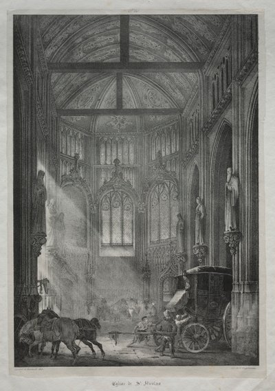 Church of St. Nicholas, Rouen by Charles Louis Lesaint