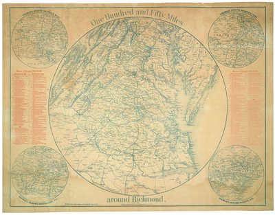 One Hundred and Fifty Miles Around Richmond by Charles Magnus